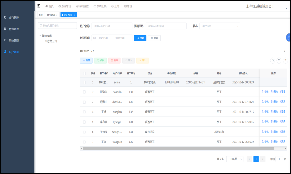 Java项目工时统计成本核算管理系统源码